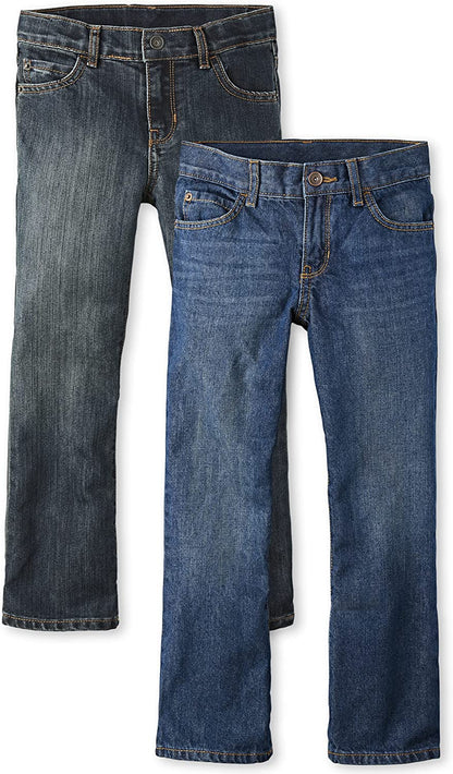 Boys' Basic Bootcut Jeans