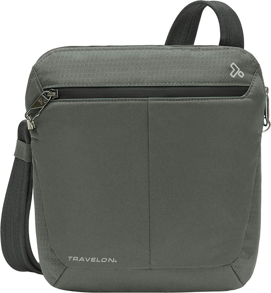 Anti-Theft Active Small Crossbody Bag, Charcoal