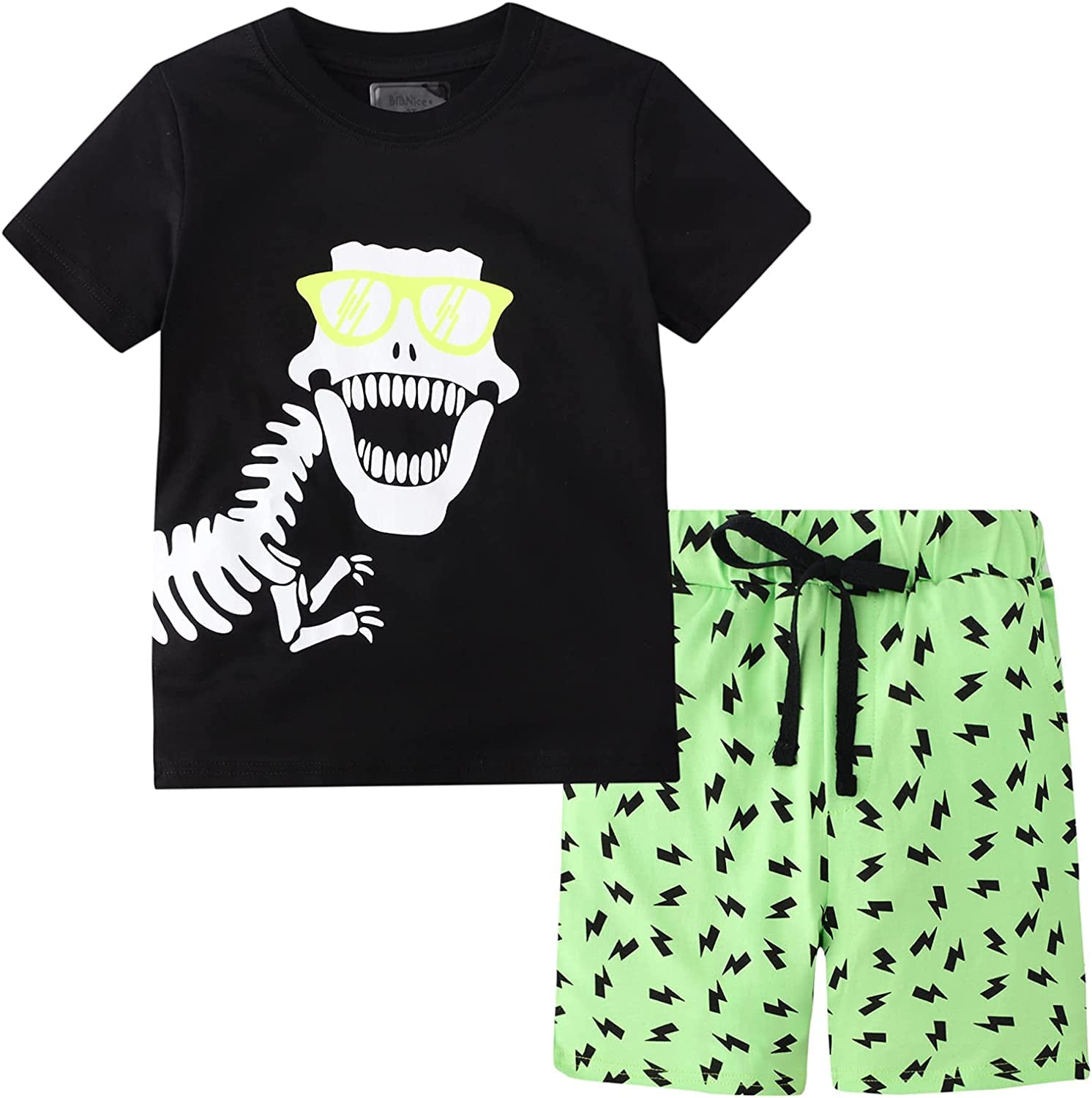 Toddler Boy Clothes Kids Summer Outfits Shirt Short Sets 2-7T