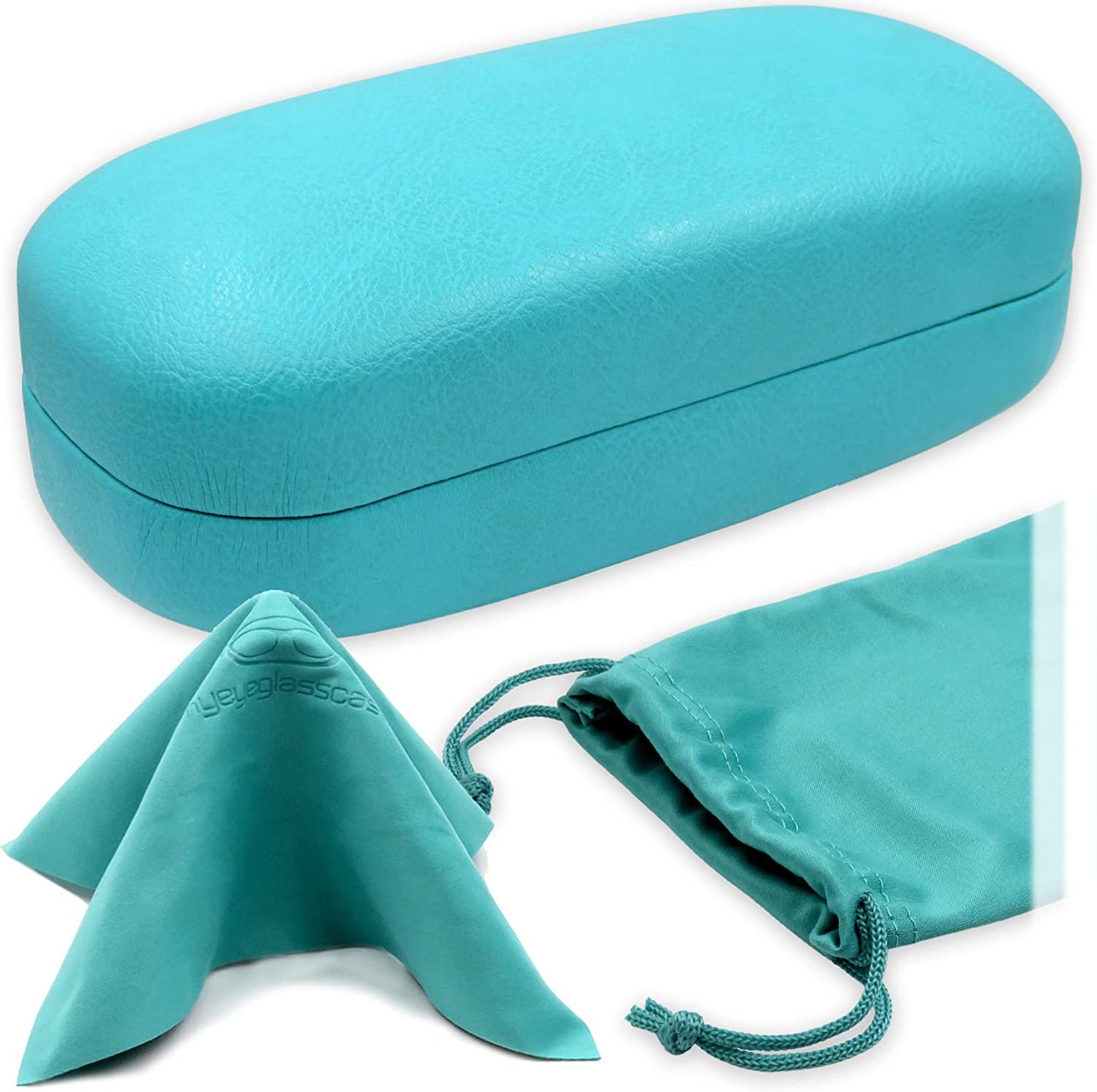 Hard Sunglasses Cases for Large to Oversized Frames with Cleaning Cloth