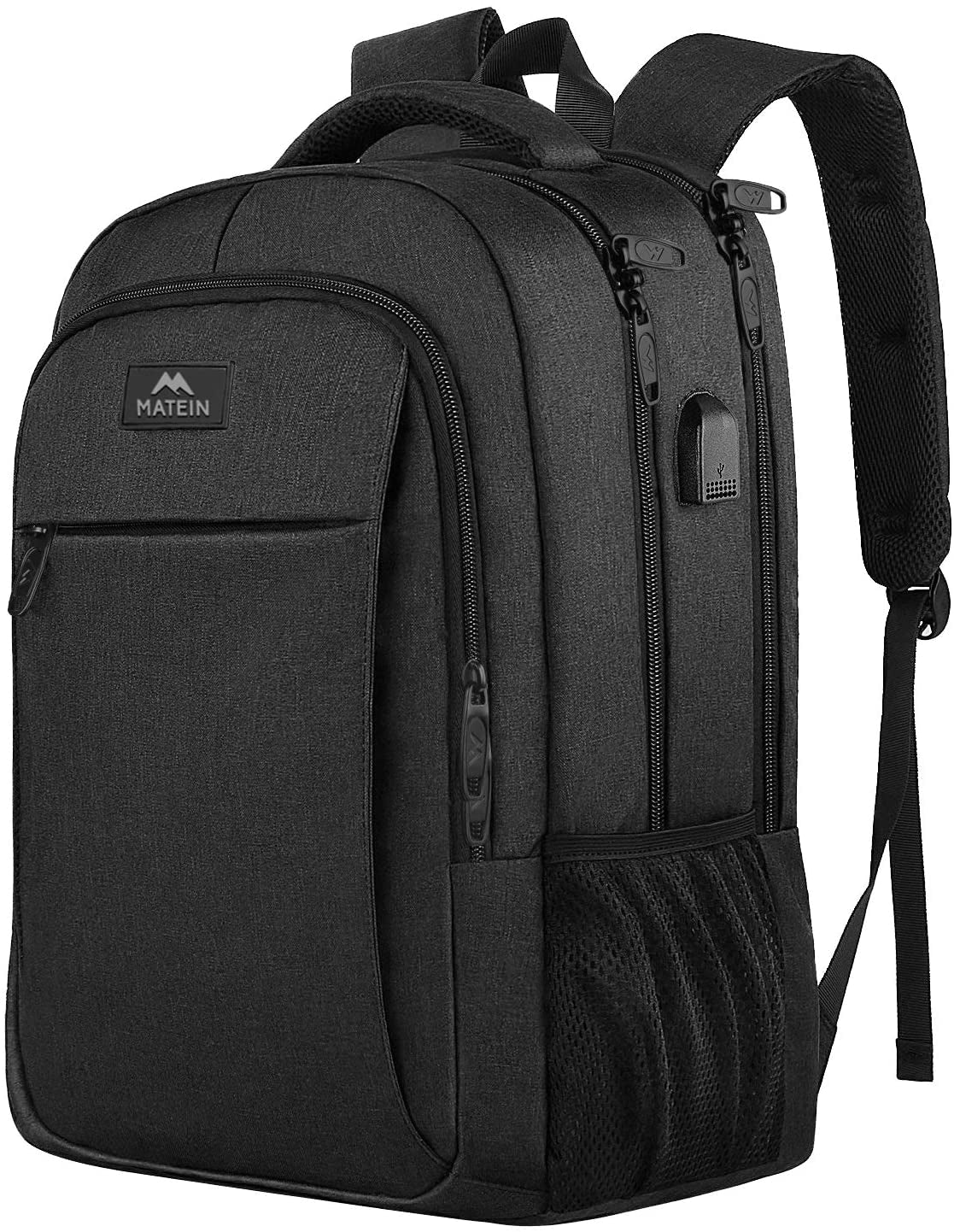 Travel Laptop Backpack, Water Resistant College School Business Computer Bag USB Charging Port